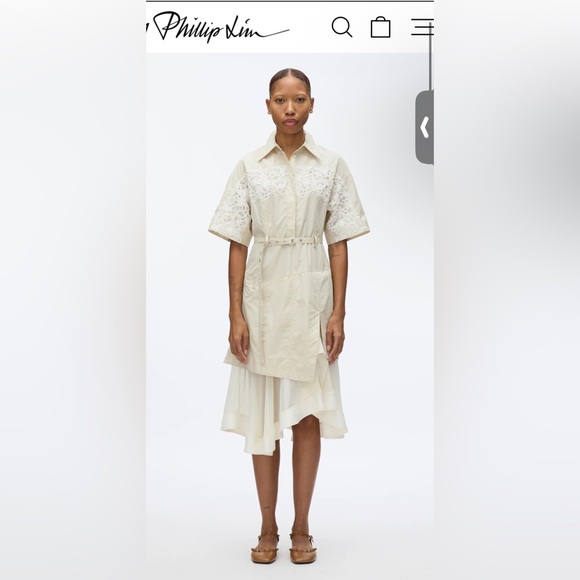 white christmas dresses Beige Monette Asymmetric Dress main image 1